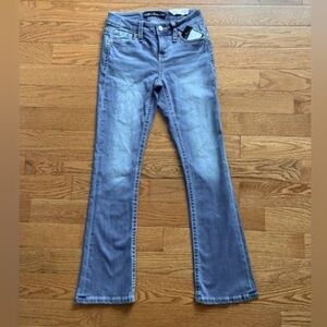 Stella In Dreams Women's Mid Rise Boot Cut Jeans Embroidered 5/27 NWT